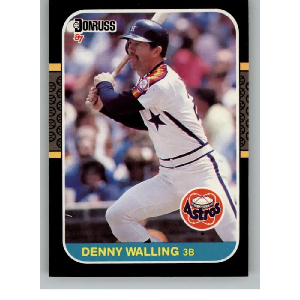 1987 Donruss #554 Denny Walling EX Excellent Houston Astros Baseball Card  Image 1