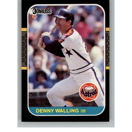 1987 Donruss #554 Denny Walling EX Excellent Houston Astros Baseball Card  Image 1