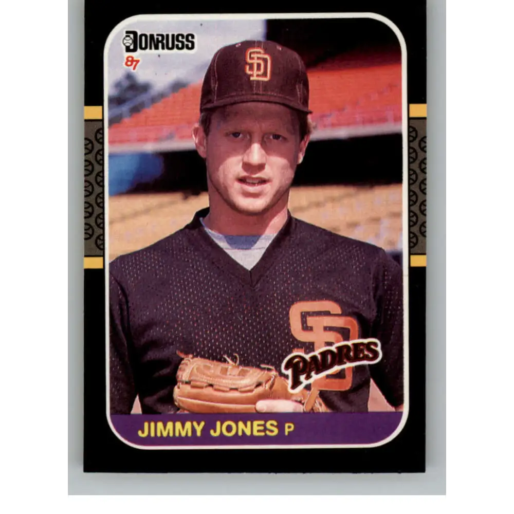 1987 Donruss #557 Jimmy Jones EX Excellent RC Rookie San Diego Padres Baseball Card  Image 1