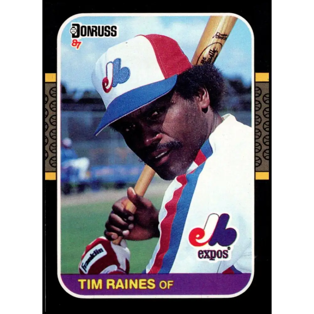 1987 Donruss #56 Tim Raines EX Excellent Montreal Expos Baseball Card  Image 1