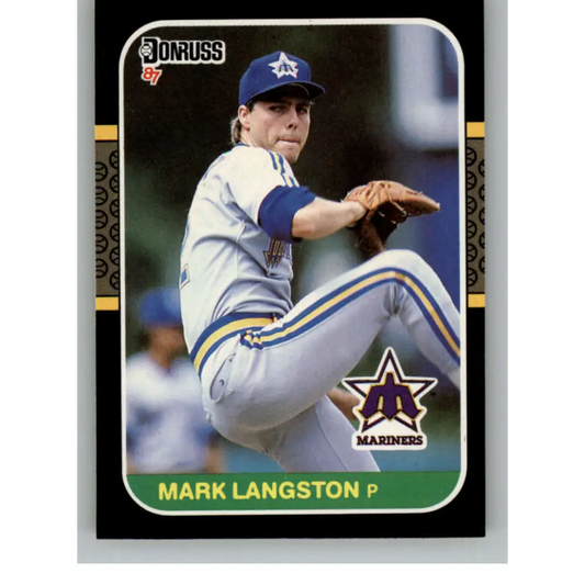 1987 Donruss #568 Mark Langston EX Excellent Seattle Mariners Baseball Card  Image 1