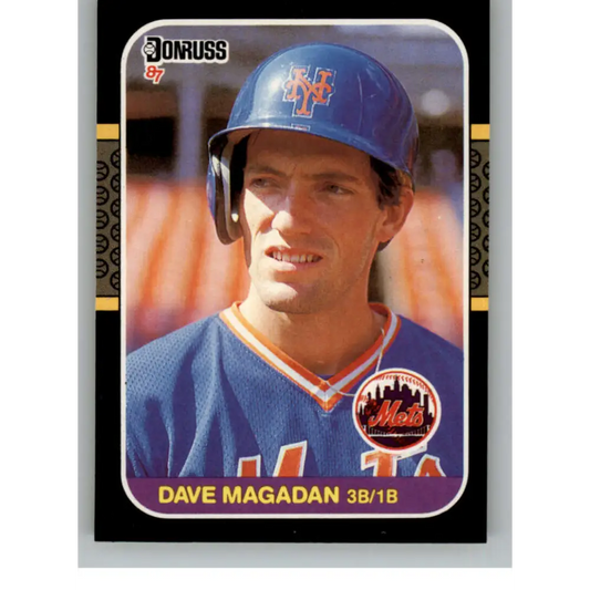 1987 Donruss #575 Dave Magadan EX Excellent RC Rookie New York Mets Baseball Card  Image 1