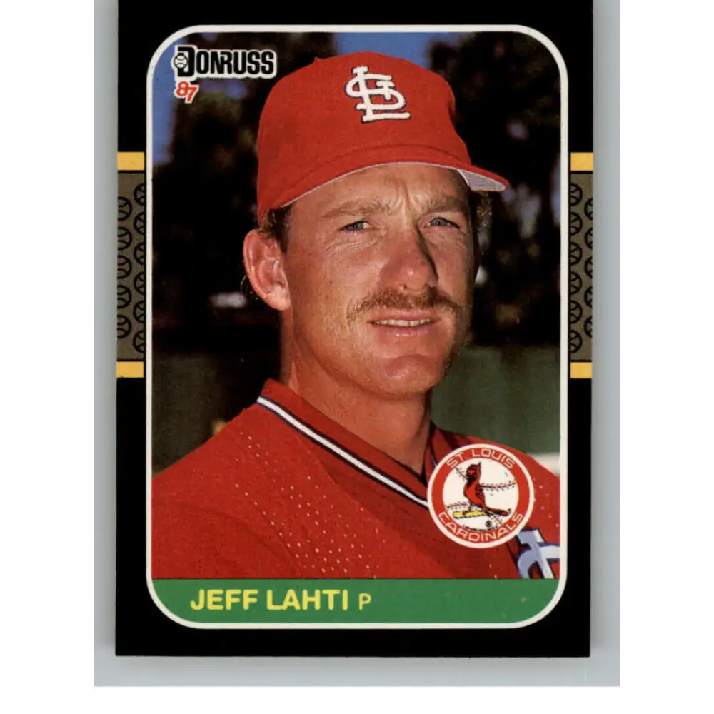 1987 Donruss #577 Jeff Lahti EX Excellent St. Louis Cardinals Baseball Card  Image 1