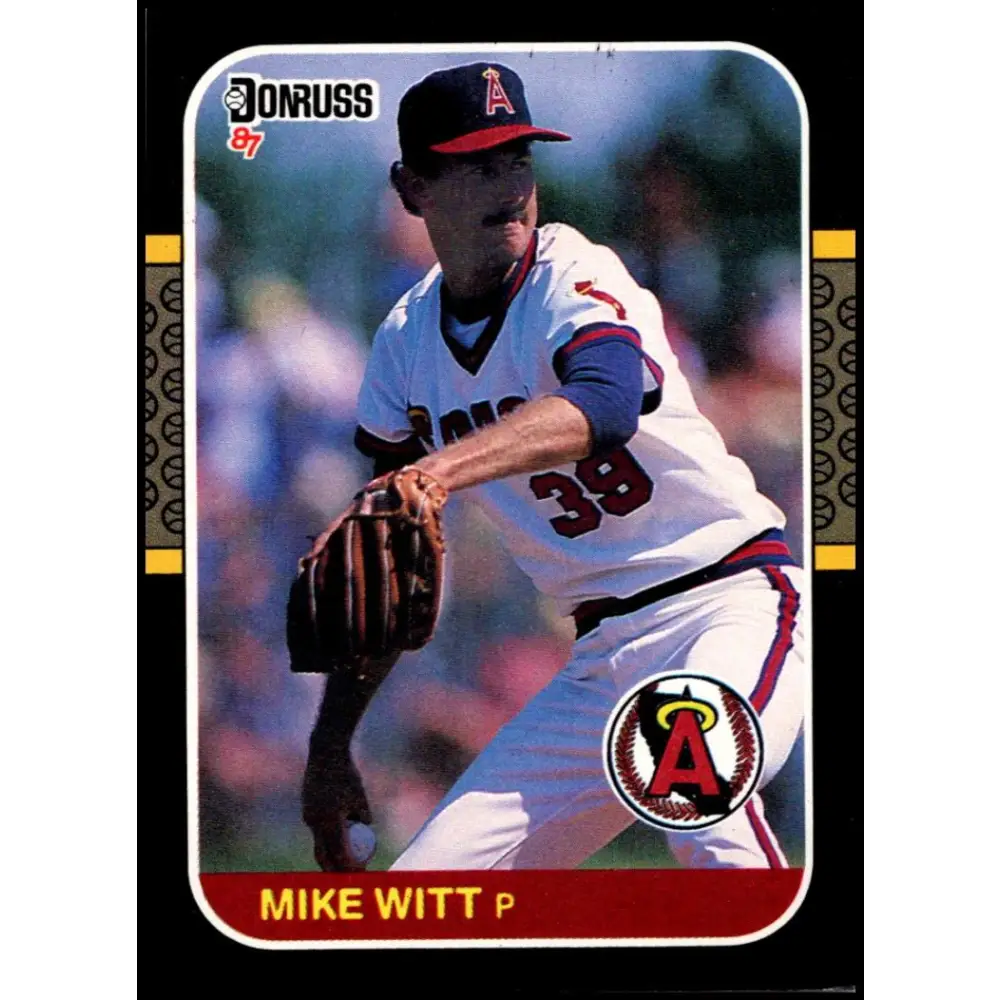 1987 Donruss #58 Mike Witt EX Excellent California Angels Baseball Card  Image 1