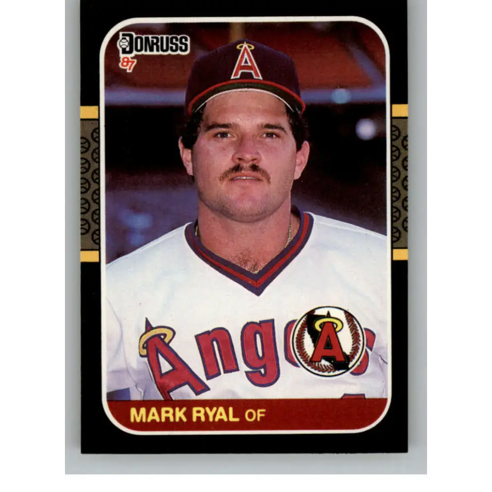 1987 Donruss #583 Mark Ryal EX Excellent California Angels Baseball Card  Image 1