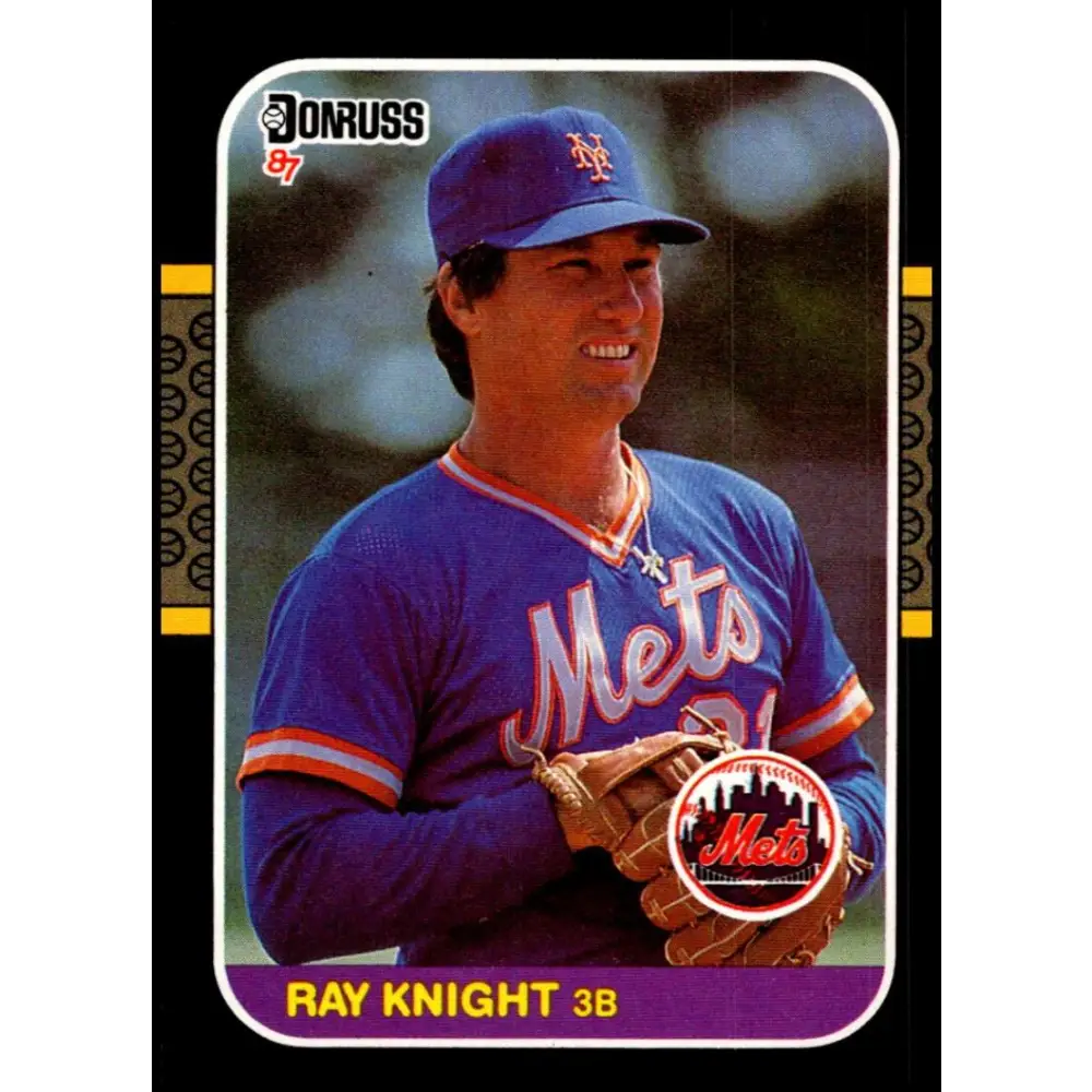 1987 Donruss #586 Ray Knight EX Excellent New York Mets Baseball Card  Image 1
