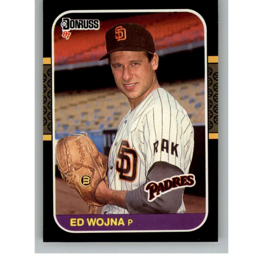 1987 Donruss #589 Ed Wojna EX Excellent San Diego Padres Baseball Card  Image 1