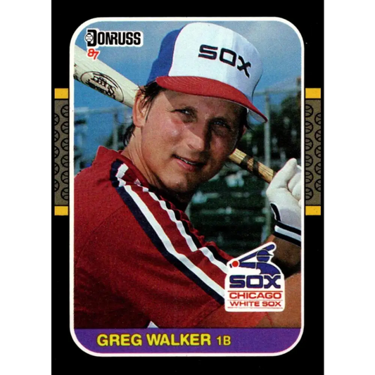 1987 Donruss #59 Greg Walker EX Excellent Chicago White Sox Baseball Card  Image 1