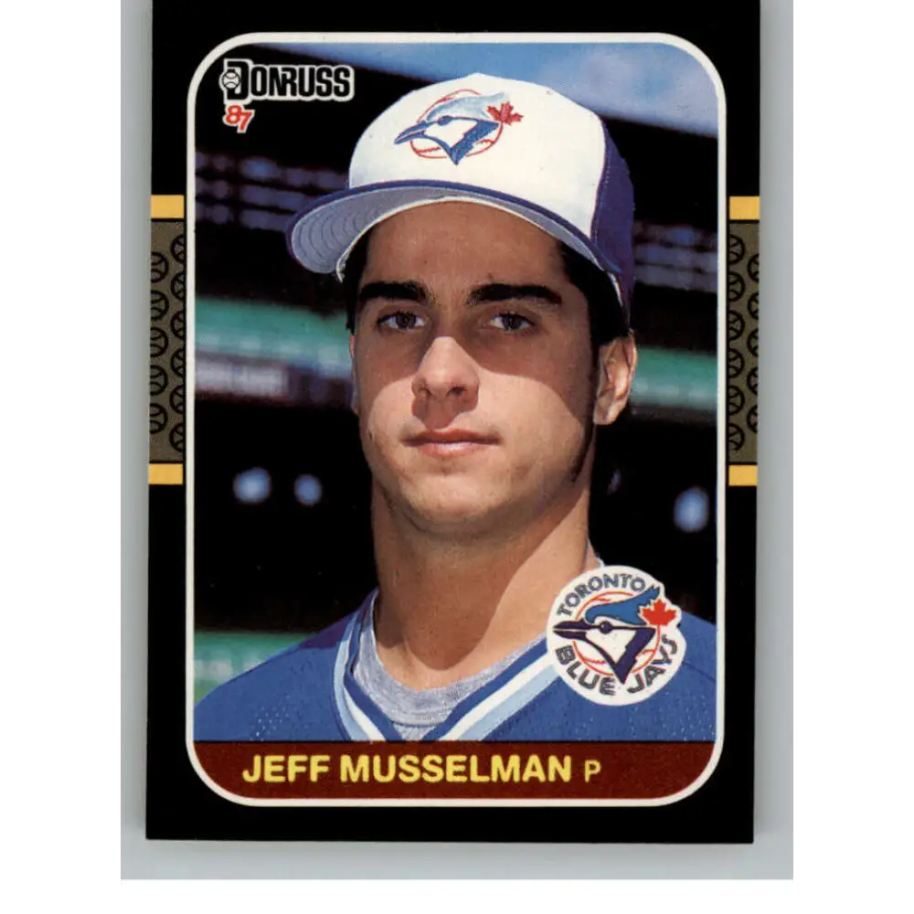 1987 Donruss #591 Jeff Musselman EX Excellent RC Rookie Toronto Blue Jays Baseball Card  Image 1