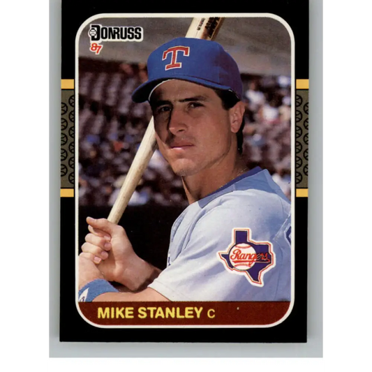 1987 Donruss #592 Mike Stanley EX Excellent RC Rookie Texas Rangers Baseball Card  Image 1