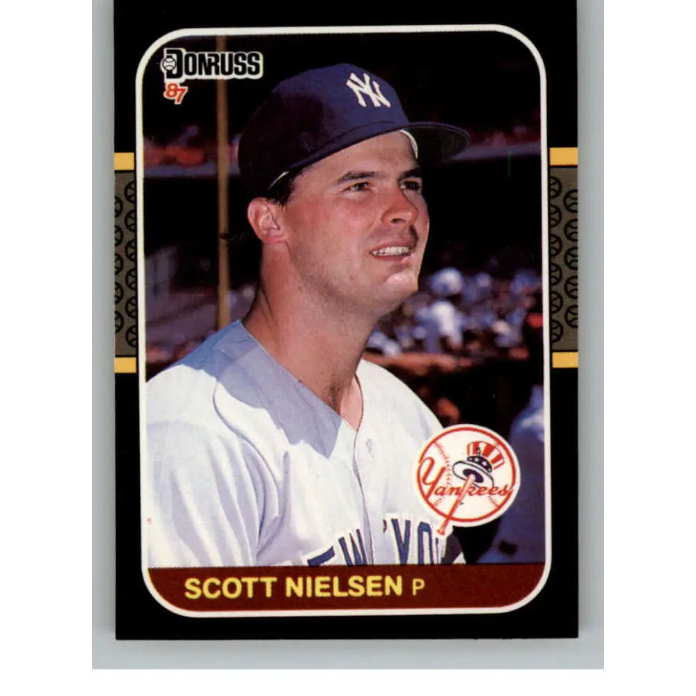 1987 Donruss #597 Scott Nielsen EX Excellent RC Rookie New York Yankees Baseball Card  Image 1