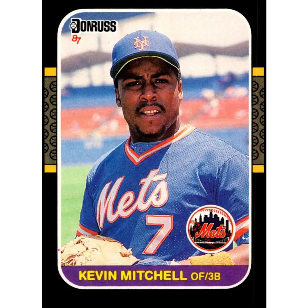 1987 Donruss #599 Kevin Mitchell EX Excellent RC Rookie New York Mets Baseball Card  Image 1