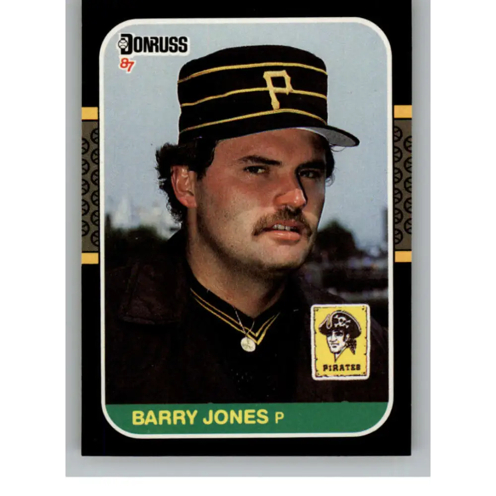1987 Donruss #602 Barry Jones EX Excellent RC Rookie Pittsburgh Pirates Baseball Card  Image 1