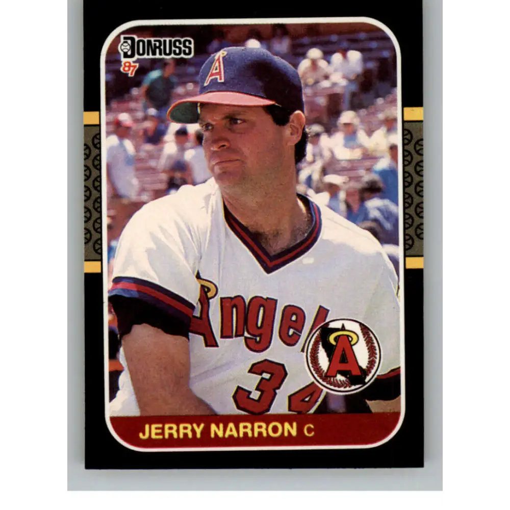 1987 Donruss #603 Jerry Narron EX Excellent California Angels Baseball Card  Image 1