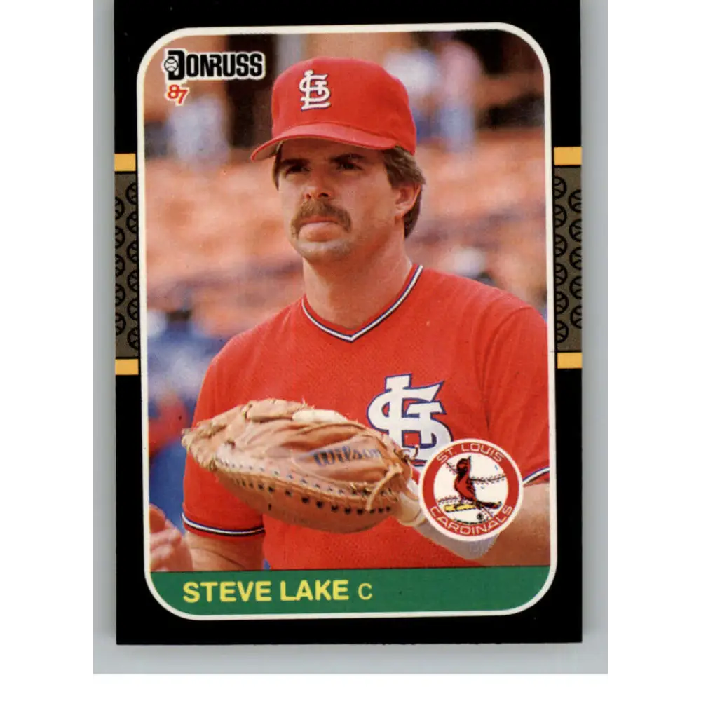 1987 Donruss #604 Steve Lake EX Excellent St. Louis Cardinals Baseball Card  Image 1