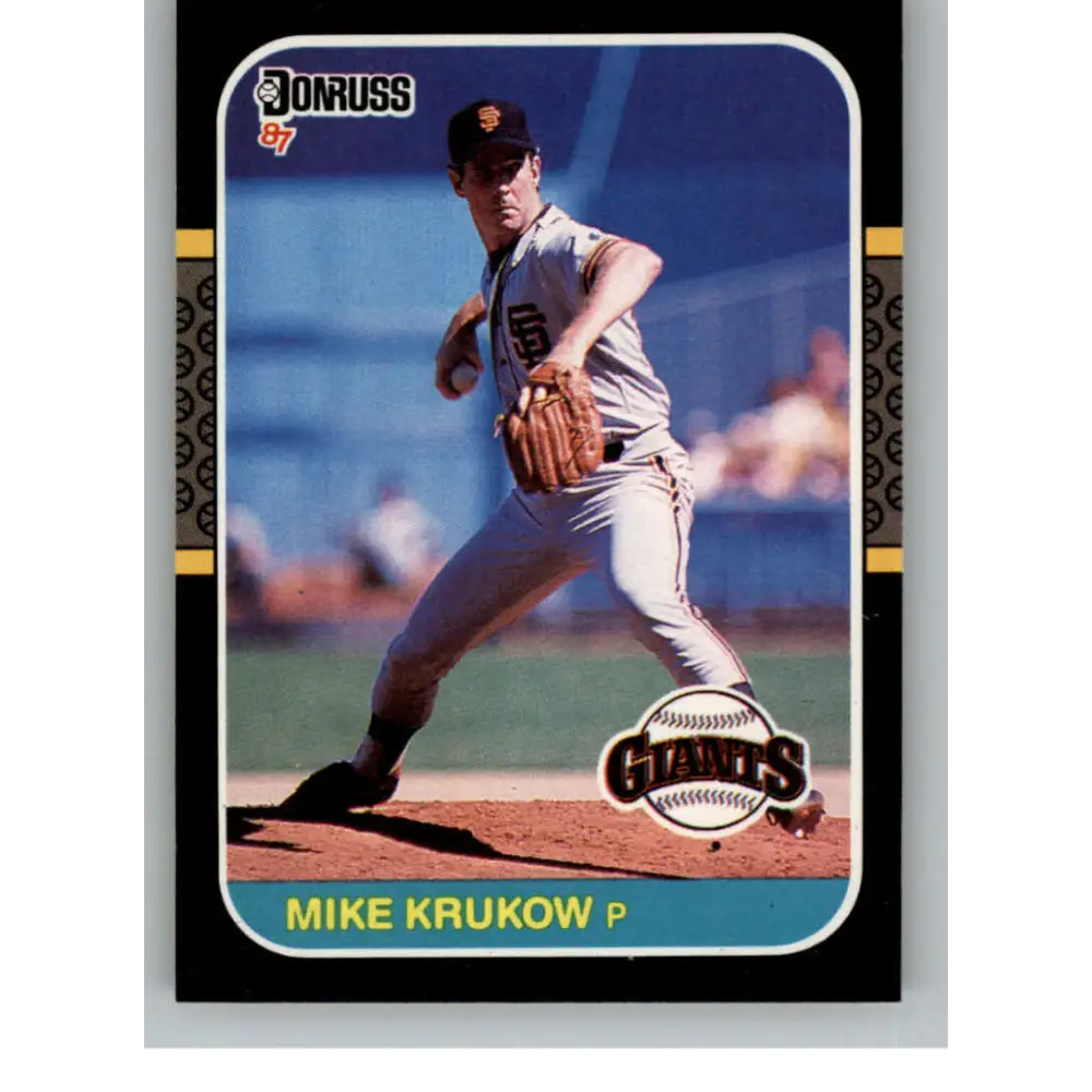 1987 Donruss #609 Mike Krukow EX Excellent San Francisco Giants Baseball Card  Image 1