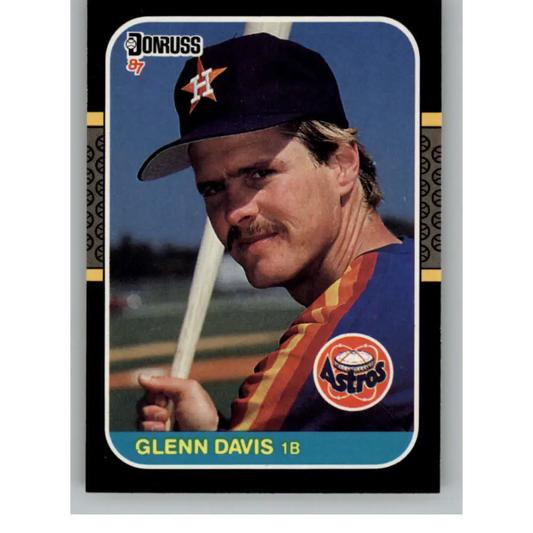 1987 Donruss #61 Glenn Davis EX Excellent Houston Astros Baseball Card  Image 1