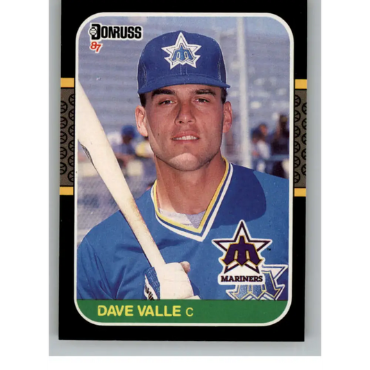 1987 Donruss #610 Dave Valle EX Excellent RC Rookie Seattle Mariners Baseball Card  Image 1