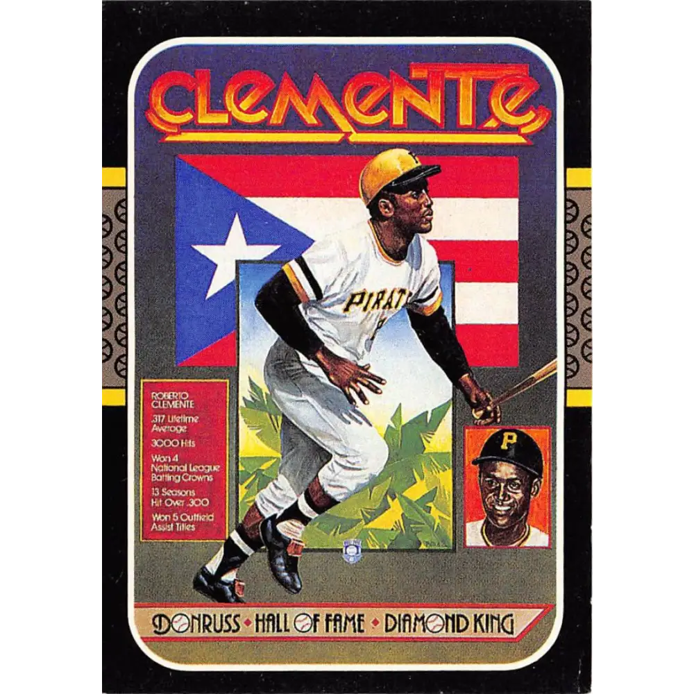 1987 Donruss #612 Roberto Clemente EX Excellent Pittsburgh Pirates Baseball Card  Image 1