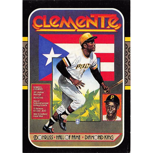 1987 Donruss #612 Roberto Clemente EX Excellent Pittsburgh Pirates Baseball Card  Image 1
