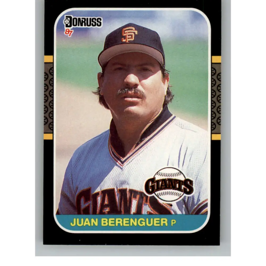 1987 Donruss #616 Juan Berenguer EX Excellent San Francisco Giants Baseball Card  Image 1