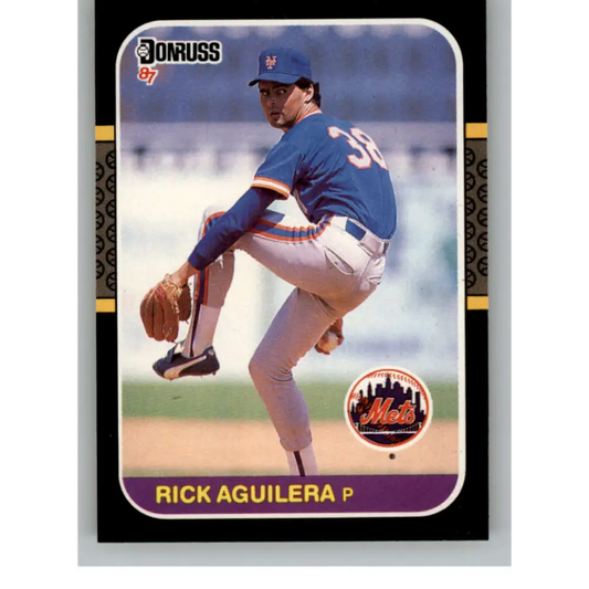 1987 Donruss #620 Rick Aguilera EX Excellent New York Mets Baseball Card  Image 1