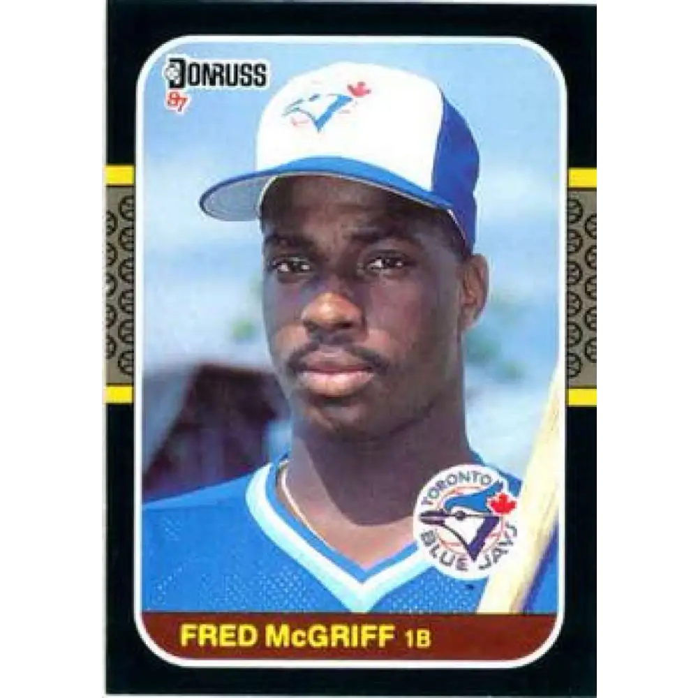1987 Donruss #621 Fred McGriff EX Excellent Toronto Blue Jays Baseball Card  Image 1