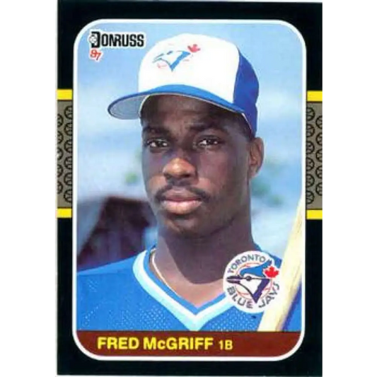 1987 Donruss #621 Fred McGriff EX Excellent Toronto Blue Jays Baseball Card  Image 1
