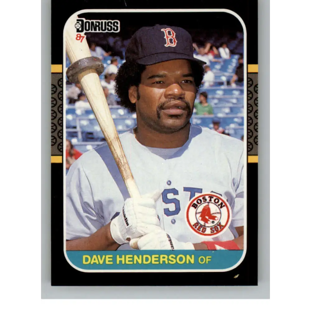 1987 Donruss #622 Dave Henderson EX Excellent Boston Red Sox Baseball Card  Image 1