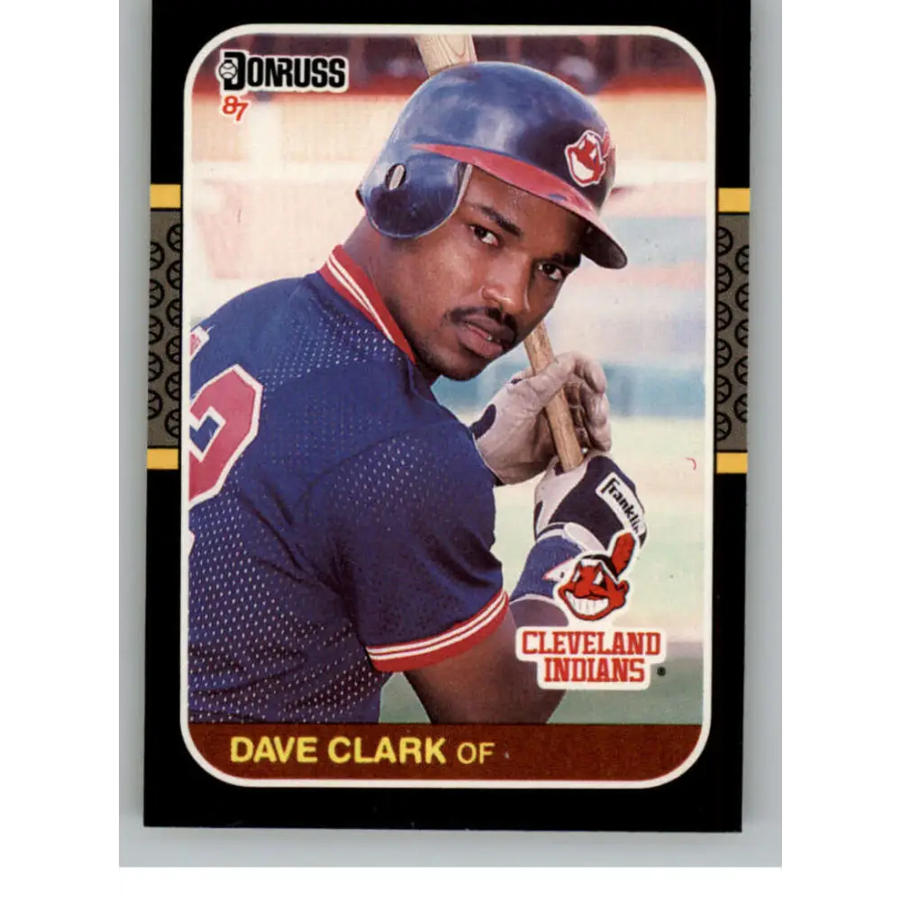 1987 Donruss #623 Dave Clark EX Excellent RC Rookie Cleveland Indians Baseball Card  Image 1