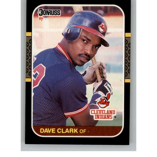 1987 Donruss #623 Dave Clark EX Excellent RC Rookie Cleveland Indians Baseball Card  Image 1