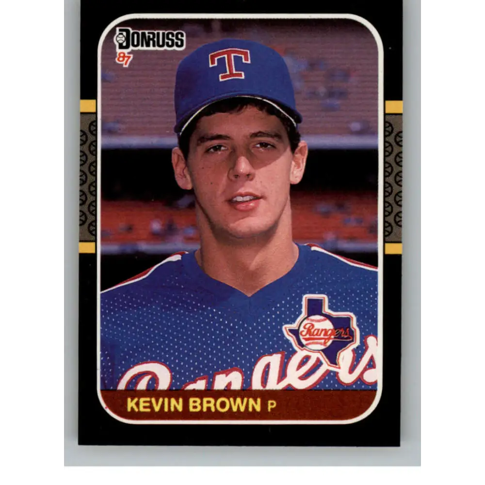 1987 Donruss #627 Kevin Brown EX Excellent RC Rookie Texas Rangers Baseball Card  Image 1