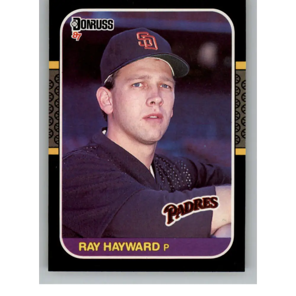1987 Donruss #632 Ray Hayward EX Excellent RC Rookie San Diego Padres Baseball Card  Image 1