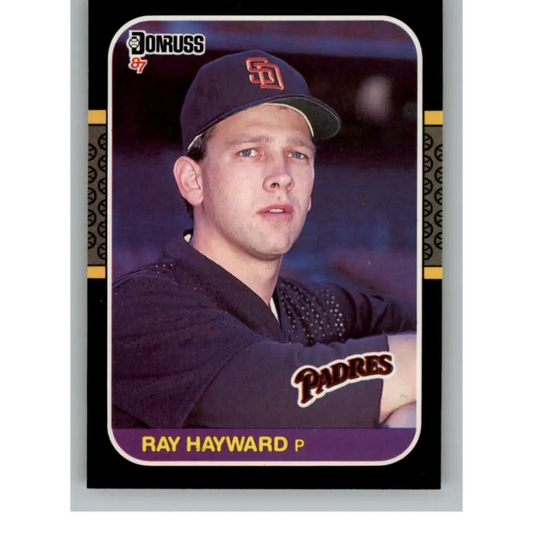 1987 Donruss #632 Ray Hayward EX Excellent RC Rookie San Diego Padres Baseball Card  Image 1