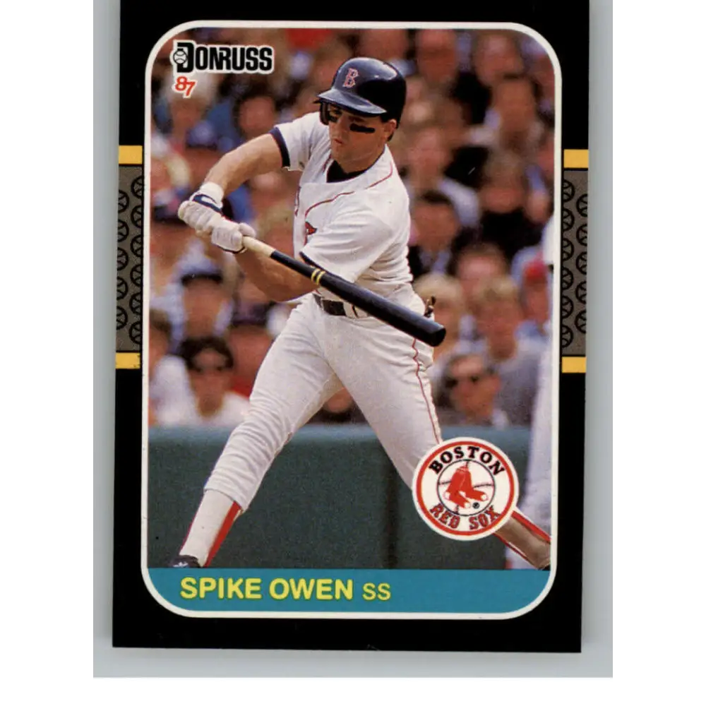 1987 Donruss #633 Spike Owen EX Excellent Boston Red Sox Baseball Card  Image 1