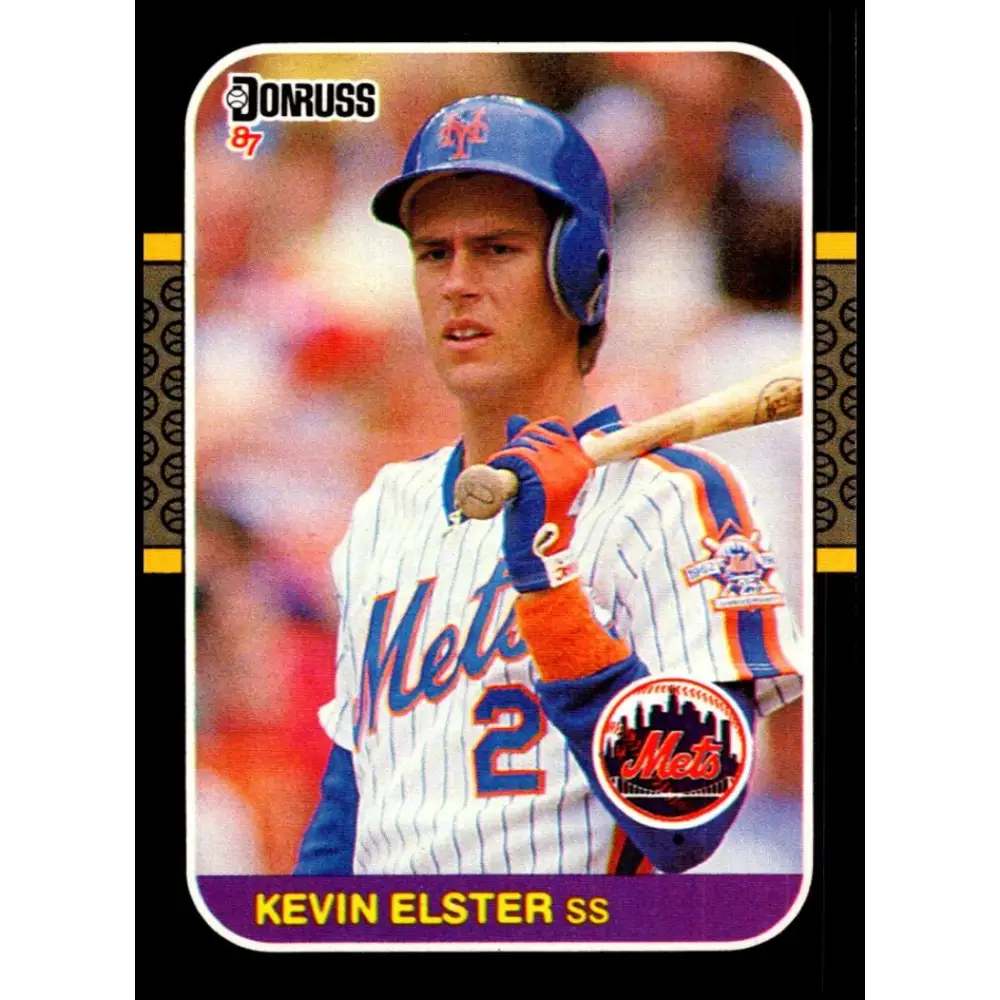 1987 Donruss #635 Kevin Elster EX Excellent RC Rookie New York Mets Baseball Card  Image 1