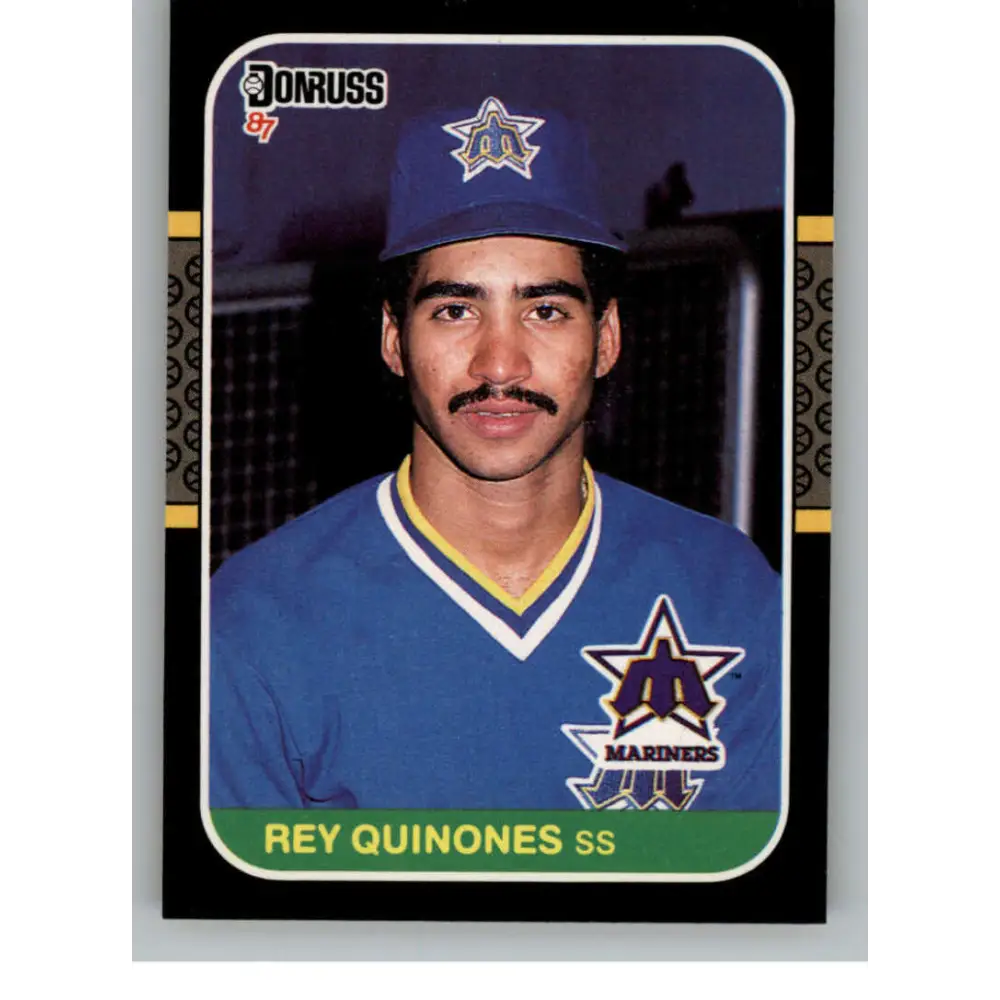 1987 Donruss #638 Rey Quinones EX Excellent Seattle Mariners Baseball Card  Image 1