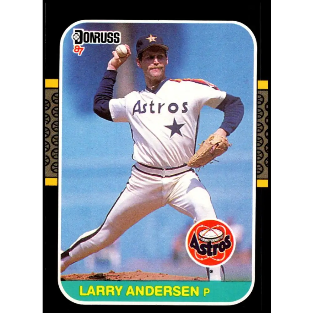 1987 Donruss #640 Larry Andersen EX Excellent Houston Astros Baseball Card  Image 1