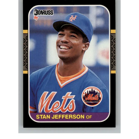 1987 Donruss #642 Stan Jefferson EX Excellent RC Rookie New York Mets Baseball Card  Image 1