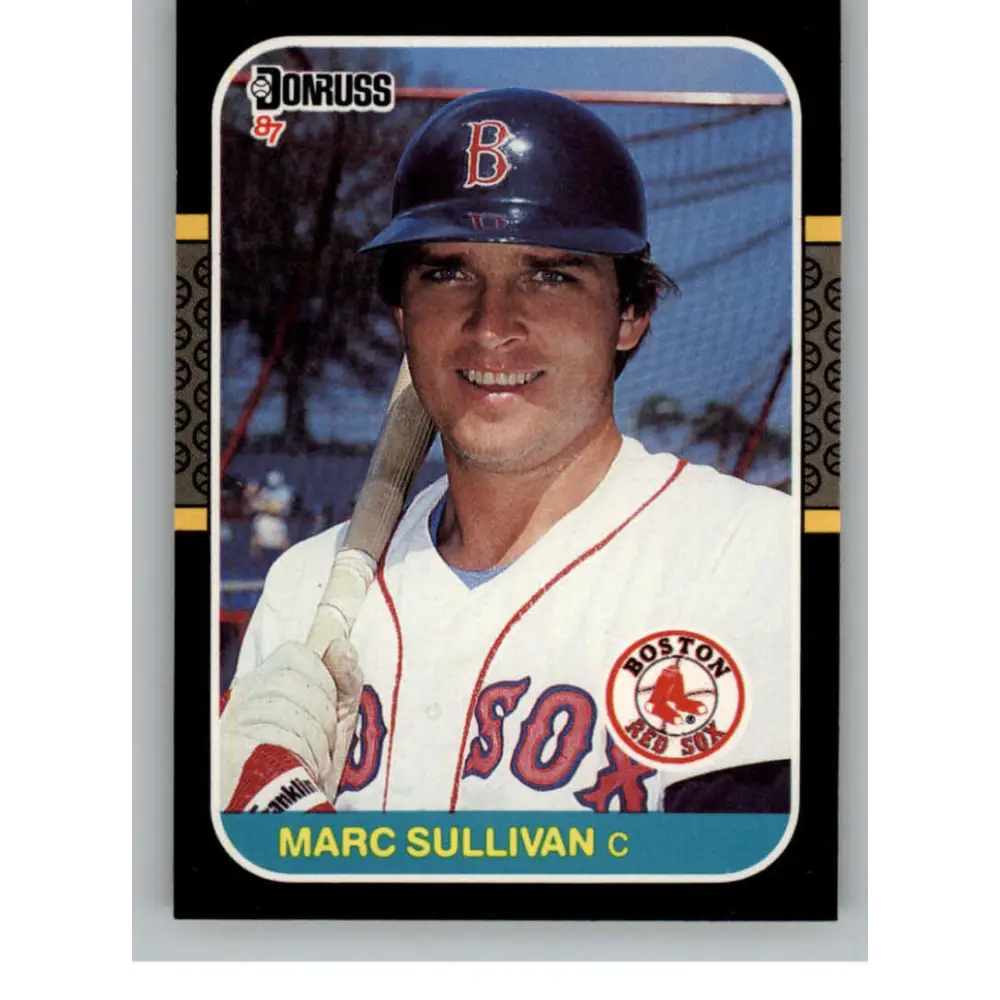 1987 Donruss #643 Marc Sullivan EX Excellent Boston Red Sox Baseball Card  Image 1