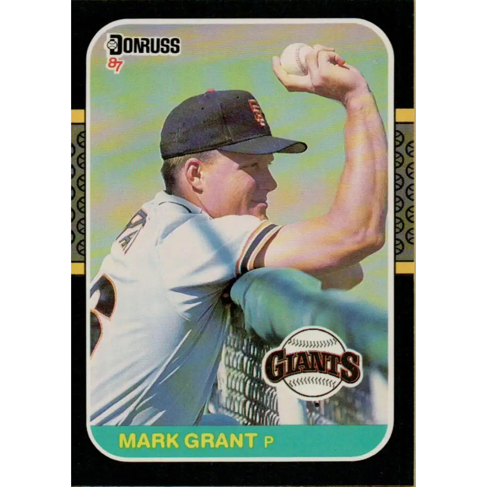 1987 Donruss #644 Mark Grant EX Excellent San Francisco Giants Baseball Card  Image 1