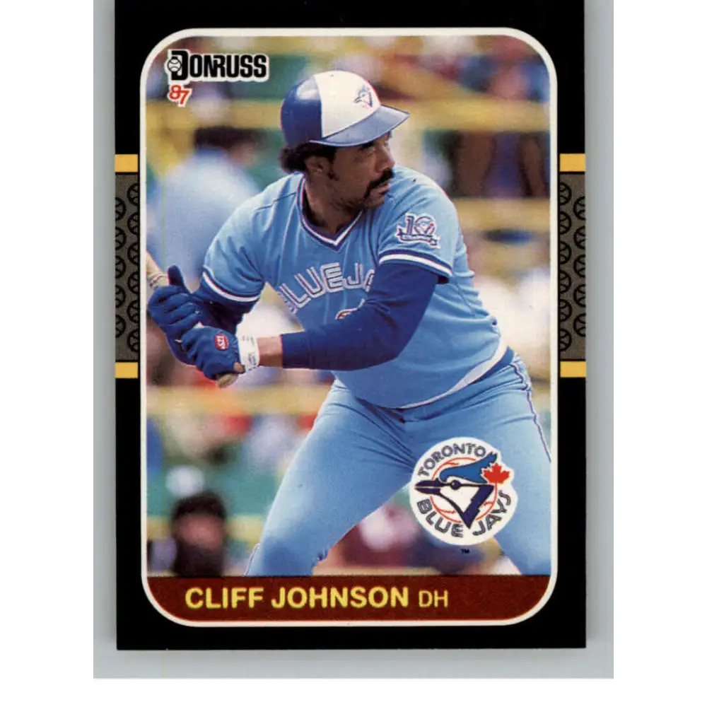 1987 Donruss #645 Cliff Johnson EX Excellent Toronto Blue Jays Baseball Card  Image 1