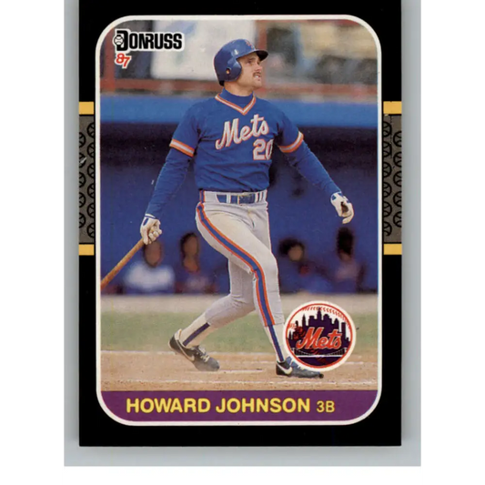 1987 Donruss #646 Howard Johnson EX Excellent New York Mets Baseball Card  Image 1