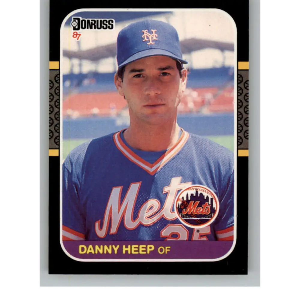 1987 Donruss #649 Danny Heep EX Excellent New York Mets Baseball Card  Image 1