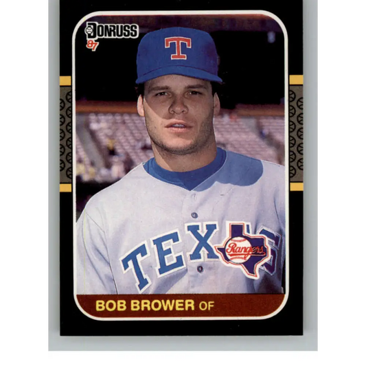 1987 Donruss #651 Bob Brower EX Excellent RC Rookie Texas Rangers Baseball Card  Image 1