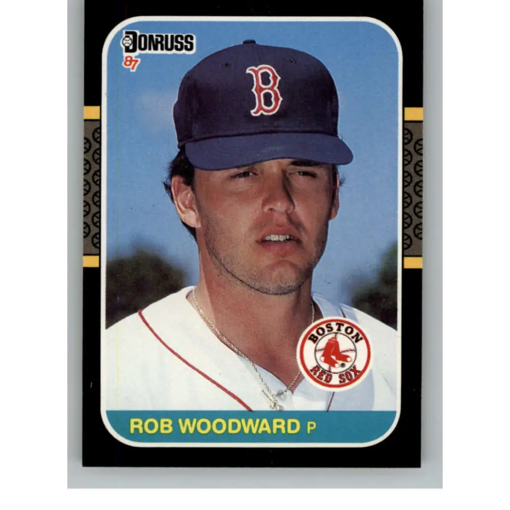 1987 Donruss #652 Rob Woodward EX Excellent Boston Red Sox Baseball Card  Image 1