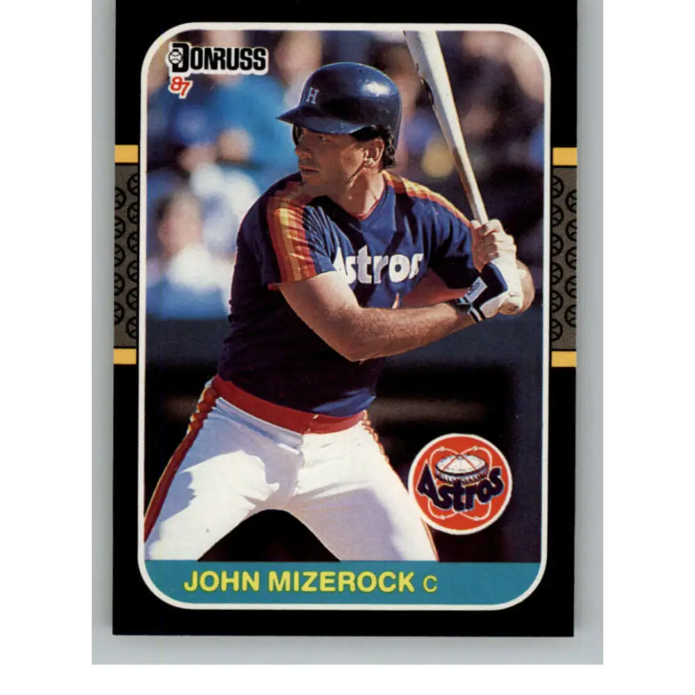 1987 Donruss #653 John Mizerock EX Excellent Houston Astros Baseball Card  Image 1