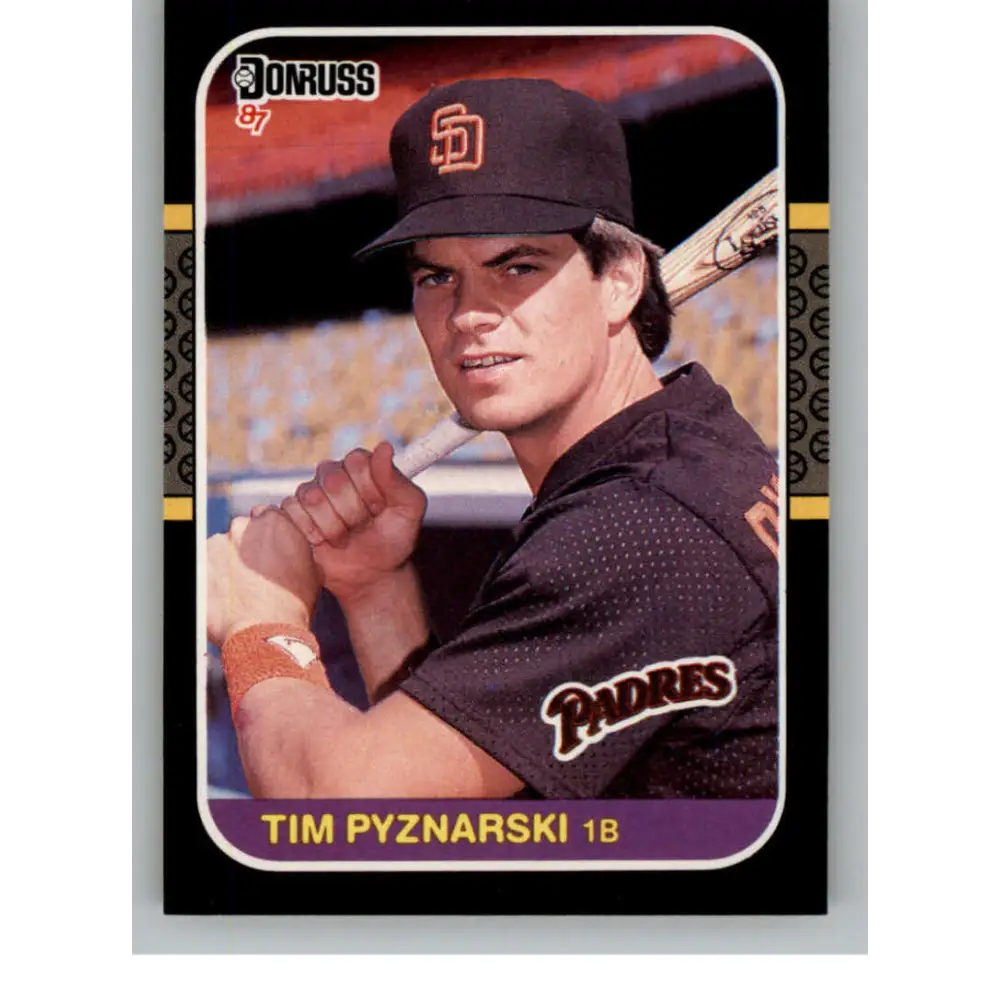 1987 Donruss #654 Tim Pyznarski EX Excellent San Diego Padres Baseball Card  Image 1