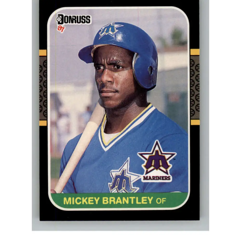 1987 Donruss #656 Mickey Brantley EX Excellent Seattle Mariners Baseball Card  Image 1