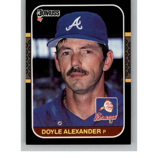 1987 Donruss #657 Doyle Alexander EX Excellent Atlanta Braves Baseball Card  Image 1